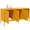 vidaXL TV Cabinet Mustard Yellow Steel Medium TV Cabinet Rectangular