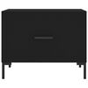vidaXL Coffee Table Black Engineered wood Medium Square