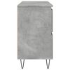 vidaXL Bathroom Cabinet Concrete Grey Engineered wood, Iron Medium