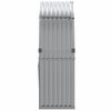 vidaXL Log Holder Light Gray 47.2"x17.7"x55.1" Galvanized Steel