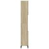 vidaXL Bathroom Cabinet Sonoma oak Engineered wood, metal feet