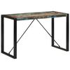 vidaXL Dining Table Multicolour Solid reclaimed wood, powder-coated steel