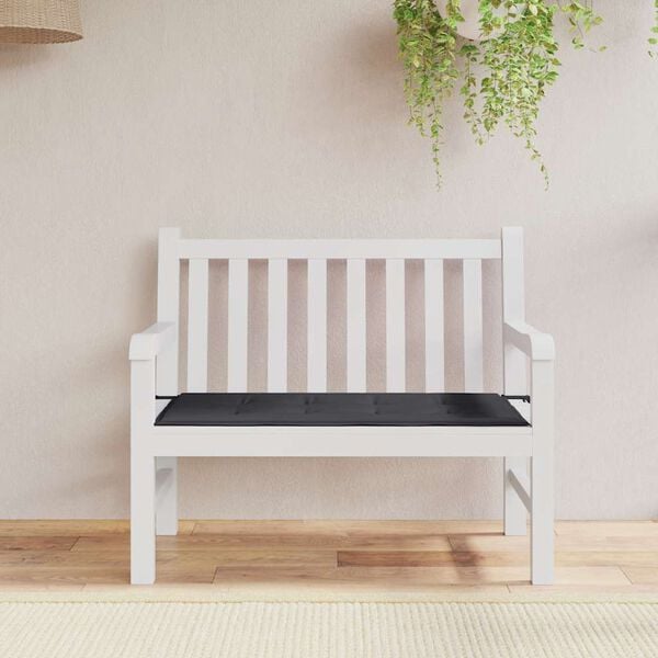 vidaXL Garden Bench Cushion Black Oxford Fabric (100% Polyester)