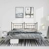 vidaXL Bed Frame Black Steel King Size Bed Frame Rectangular