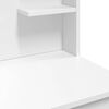 vidaXL Dressing Table White Engineered wood Medium Mirror