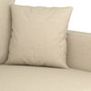 vidaXL Sofa Set Cream Fabric (100% polyester), metal, textilene, plywood