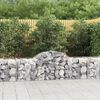 vidaXL Gabion Basket Set of 13 Silver Galvanized iron