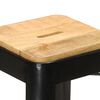 vidaXL Bar Stool Set of 4 Black and brown