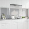 vidaXL Kitchen Backsplash 2 pcs Light Grey 39.37 x 23.62 in