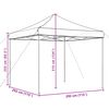 vidaXL Party Tent Taupe and Black