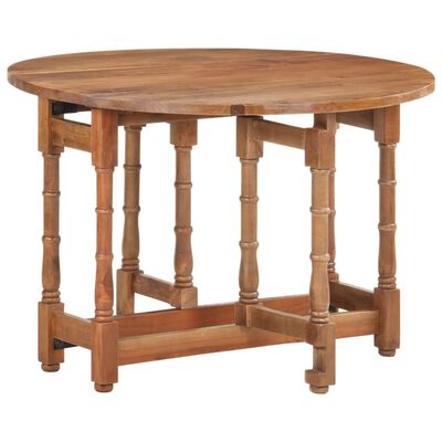 vidaXL Dining Table Round 43.3"x29.9" Solid Mango Wood