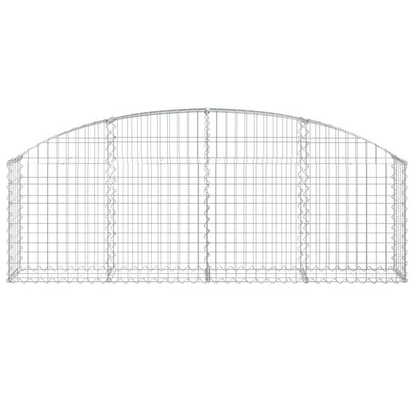 vidaXL Gabion Basket Silver Galvanized Iron Large Durable Gardening