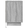 vidaXL Bedside Cabinet Grey Sonoma Engineered wood Bedside Cabinet