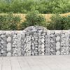 vidaXL Gabion Basket Set of 30 Silver Galvanized iron Durable