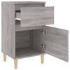 vidaXL Bedside Cabinet Set of 2 Grey sonoma
