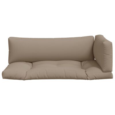 vidaXL Pallet Cushions 3 pcs Taupe Fabric