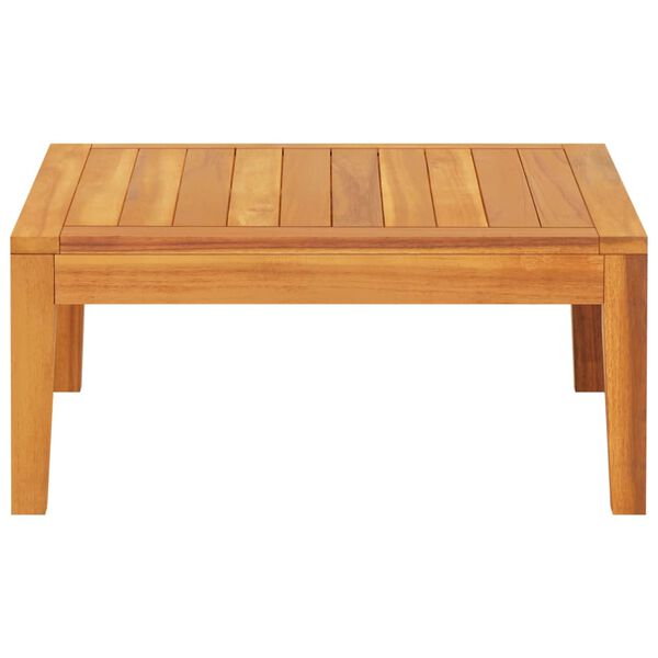 vidaXL Garden Table Brown Solid Acacia Wood 25.2 x 25.2 in Durable