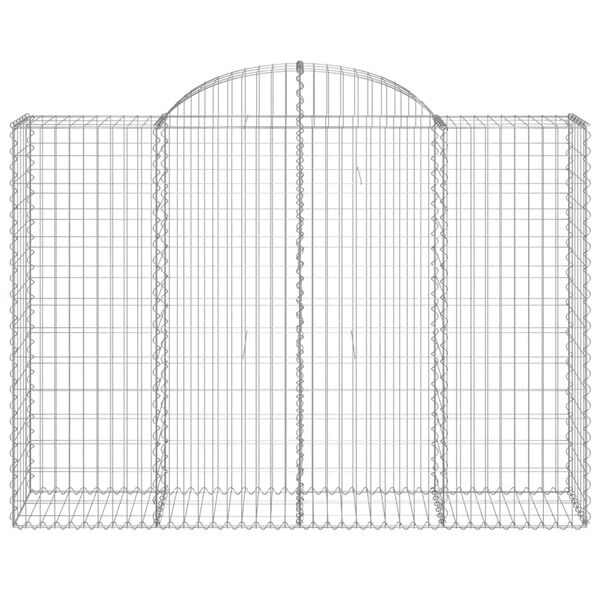 vidaXL Gabion Basket Set of 18 Silver Galvanized iron Large Durable