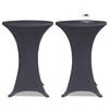 vidaXL Table Cover Set of 4 Anthracite Polyester: 90%, Elastane: 10%