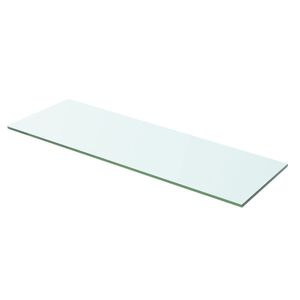 vidaXL Glass Panel Clear Tempered glass 23.6 x 5.9 in Durable