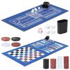 vidaXL 15-in-1 Multi Game Table 47.6x24.0x32.3" Black