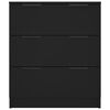 vidaXL Sideboard Black Engineered wood Medium Sideboard Rectangular