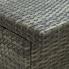 vidaXL Bar Set Grey PE rattan, steel, fabric (100% polyester) Medium