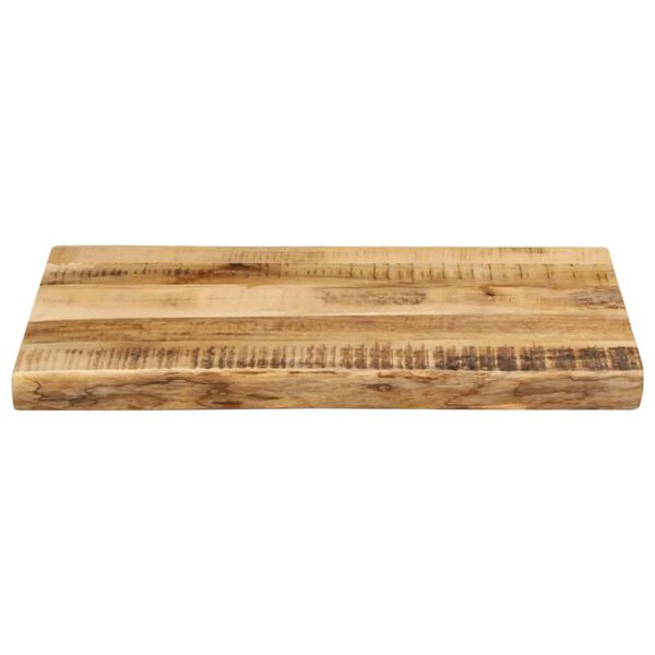 vidaXL Table Top Natural Mango Wood 19.7 x 15.7 x 1.0 in Durable