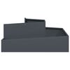 vidaXL Garden Planter Anthracite 39.37 x 39.37 x 19.69 in