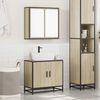 vidaXL Bathroom Furniture Set Sonoma Oak Engineered wood, Metal Standard