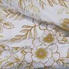 vidaXL Duvet Cover Set White and Brown 100% Cotton 55.1 x 78.7 in