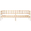 vidaXL Day Bed Natural Wood Solid Pine Wood Twin Convertible