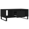 vidaXL Coffee Table Black Engineered wood and metal Medium Coffee Table