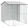 vidaXL Bird Cage Grey 84.65 x 122.05 x 97.24 in Galvanised Steel