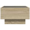 vidaXL Coffee Table Sonoma oak Engineered wood, glass Medium