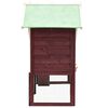 vidaXL Rabbit Hutch Mocha and White