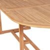 vidaXL Dining Table Teak Solid Teak Wood 70.9 in x 35.4 in x 29.5 in