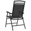 vidaXL Garden Chair Set of 8 Melange Grey Textilene fabric, Steel