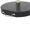vidaXL Umbrella Base Black Granite Medium Umbrella Base Round Modern