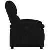 vidaXL Recliner Chair Black Velvet, Metal, Plywood Medium Recliner Chair