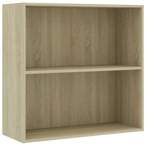 vidaXL Book Cabinet Sonoma Oak Engineered Wood Medium Book Cabinet