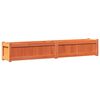 vidaXL Garden Planter Wax Brown Solid pine wood