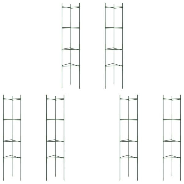vidaXL Tomato Cage Set of 6 Green