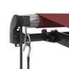 vidaXL Retractable Awning Burgundy, Anthracite