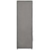 vidaXL Wardrobe Grey Polyester, Iron Medium Collapsible Wardrobe