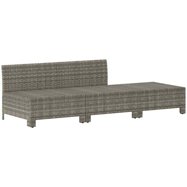 vidaXL Garden Lounge Set Grey, Dark grey