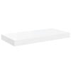 vidaXL Wall Shelf Set of 2 High gloss white Honeycomb MDF, metal