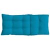 vidaXL Highback Chair Cushion Set of 4 Light Blue