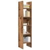 vidaXL Book Cabinet Old Wood 15.75 x 13.78 x 70.87 in Engineered Wood
