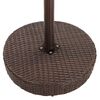 vidaXL Garden Bar Set Brown, Cream white PE rattan, Steel Medium